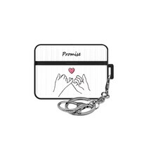 트라이코지 디자인 시즌7 에어팟프로 아머 케이스, 드로잉핸드 003 화이트