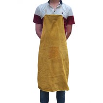 가죽 절연 용접 작업 앞치마, 옐로우