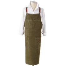보드래 캔버스 앞치마, 카키, 1개