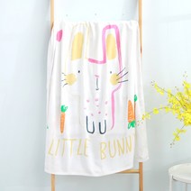 라온투유 거즈면 목욕수건 대나무섬유, 11 당근 토끼, 1개