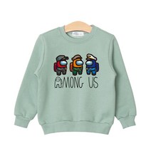 뉴욕꼬맹이 아동용 어몽어스 기모 맨투맨 티셔츠 US063