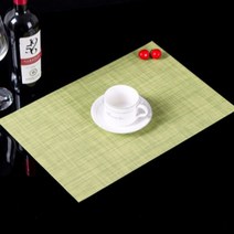 포딜 일반 테이블매트 4p, 그린, 45 x 30cm