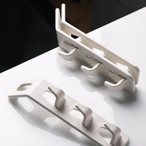 빌드온 옷장 공간절약 정리도구 다량 옷걸이 거치도구 3구, 화이트, 10개
