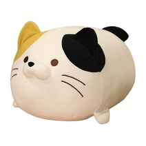 네이처타임즈 동글동글 고양이 인형, 화이트, 35cm