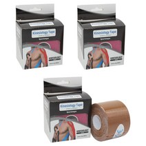 비욘드해밀 키네시올로지 스포츠 테이프 브라운 5cm x 5m, 3개, 1개입