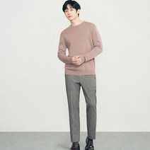 마인드브릿지 남성용 TR4WAY 스판 하운드투스 크롭 테이퍼드 슬랙스 MUPT7104