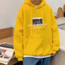 타니 프린팅 기모 후드티 A타입