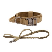 스펜서 강아지 튼튼이 대형견 목줄 세트 M, 베이지, 1세트