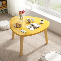 따니네 나튀르 미니 테이블 세모 40 x 40 x 30 cm ZZ028, 옐로우