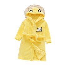 스타빈 아동용 패턴 후드 목욕가운 100호, 옐로캣, 1개