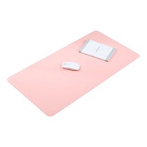 셀레네 양면 심플 모던 데스크 매트, 핑크 + 블루