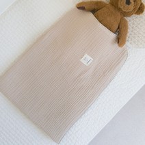 마이리틀데이지 유아용 3중 거즈 블랭킷, 베이지