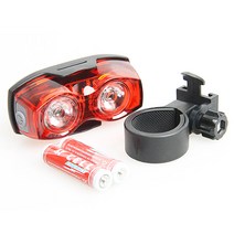 2구 LED 자전거 후미등, 1개