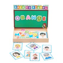 스탠드 자석놀이 퍼즐 영어, 1개, 12피스