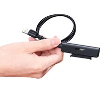 베이스어스 아우토반 데이타 전송 케이블 USB 3.0 Micro B + 케이블 타이, 다크그레이, 1세트