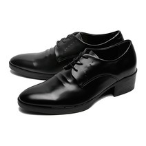 클레용 7cm 키높이 플레인 토 더비 구두 CL0021