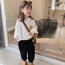 아르베 아동용 테디 반집업 맨투맨