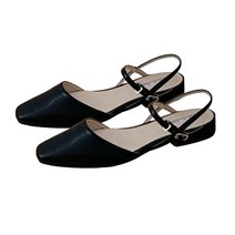 아젠트 둥근코 메리제인 스트랩 플랫슈즈 2cm SHE6061