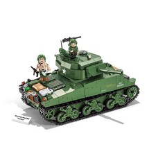 COBI 탱크 미국 M4A3E2 SHERMAN 레고호환블록 2550, 혼합색상