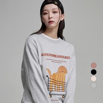 어썸어라운드 여성용 퍼피 카트 맨투맨