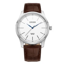 시티즌 남성용 쿼츠 가죽시계 42mm BH5000-08A + 쇼핑백