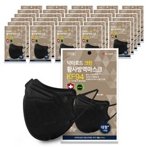 닥터로드 새부리형 미세먼지 황사마스크 대형플러스 KF94, 블랙, 50개, 1개입