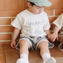 베베나인 아동용 해피스마일 상하복 세트