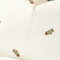 60수 바이오워싱 자수 원단, No 5247 레드