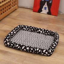 반려동물 올하이 여름 쿨매트 2p, 01 아이스 실크 암소 블랙