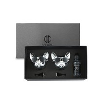 디씨네트워크 차량용 불독 방향제 유광실버 2개 오일향, 1세트, 주르데르메스