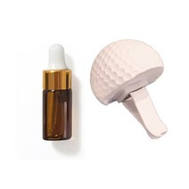라비다 골프공 실내인테리어 석고오너먼트 + 석고방향제 리필오일 3ml 세트, 체리블러썸