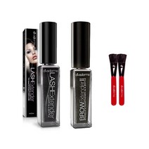 디바덤 래쉬 익스텐더 + 브로우 익스텐더 에스프레소 브라운 + 빨간브러쉬 2p 세트, 1세트, 래쉬 + 브로우 + 브러쉬 2p