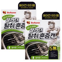 불스원 살라딘 에어컨 히터 탈취 훈증캔 숲속 4.8g, 2개