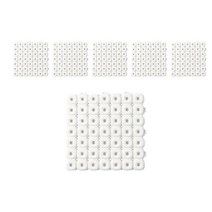 OHOO2 pvc 오이스터 욕실매트 31 x 31 cm, 마블화이트, 1팩