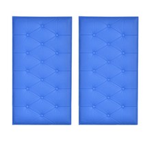 로이어 인테리어 방수 범퍼 가드 보호 쿠션 벽매트, 블루, 2개