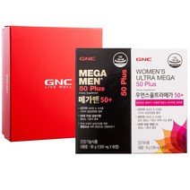GNC 메가맨 50 플러스 60정 + 우먼스 울트라메가 50 플러스 60정 선물세트, 120정, 1세트