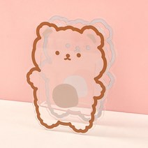 메이크미 귀여운 아크릴 펜홀더, 곰, 1개