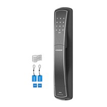 COMMAX 푸시풀 도어락 블랙실버 CDL-88P(N)