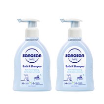 사노산 2.0 베이비 바스앤샴푸, 2개, 200ml