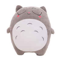 해솔 로로 빅사이즈 동물 캐릭터 애착 인형 그레이, 30cm, 감은눈 그레이