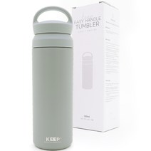 KEEP 스텐 보온 보냉 이지 핸들 텀블러, 민트, 500ml