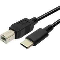 마하링크 USB C타입 to 2.0 B 미디 케이블 1M, 혼합색상, ML-CUBM01