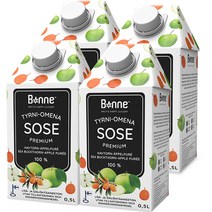 본네 씨벅톤 애플 퓨레 주스, 500ml, 4개