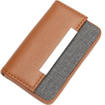 민코대용량 명합 카드 케이스 M761, 라이트브라운, 1개