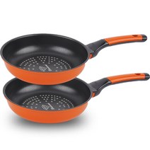 키친아트 프리미엄 퍼스널 컬렉션 S.M.A.R.T 프라이팬 세트 2개, 혼합색상, 프라이팬 20cm + 20cm