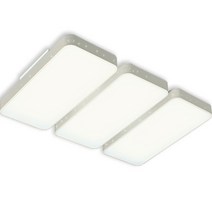 가온엘이디 마름모 LED 거실등 6등 180W, 화이트 + 주백색