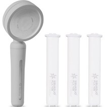 아쿠아듀오 블라썸 샤워기(그레이) + PLA 필터 3p 세트, 1세트