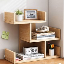 라이프스윗 간편조립 수납장 책장 서재 3단M 34 x 16 x 36 cm, 오크