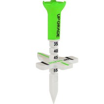 무명정품 업그레이드 에이밍 높이조절 골프티꽂이 1P, 화이트 + 그린