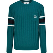 헤지스골프 포켓배색 울혼방 니트